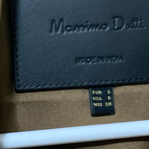 NWOT Massimo Dutti Tan 100% sheep Leather Blazer. Size S - Picture 10 of 10